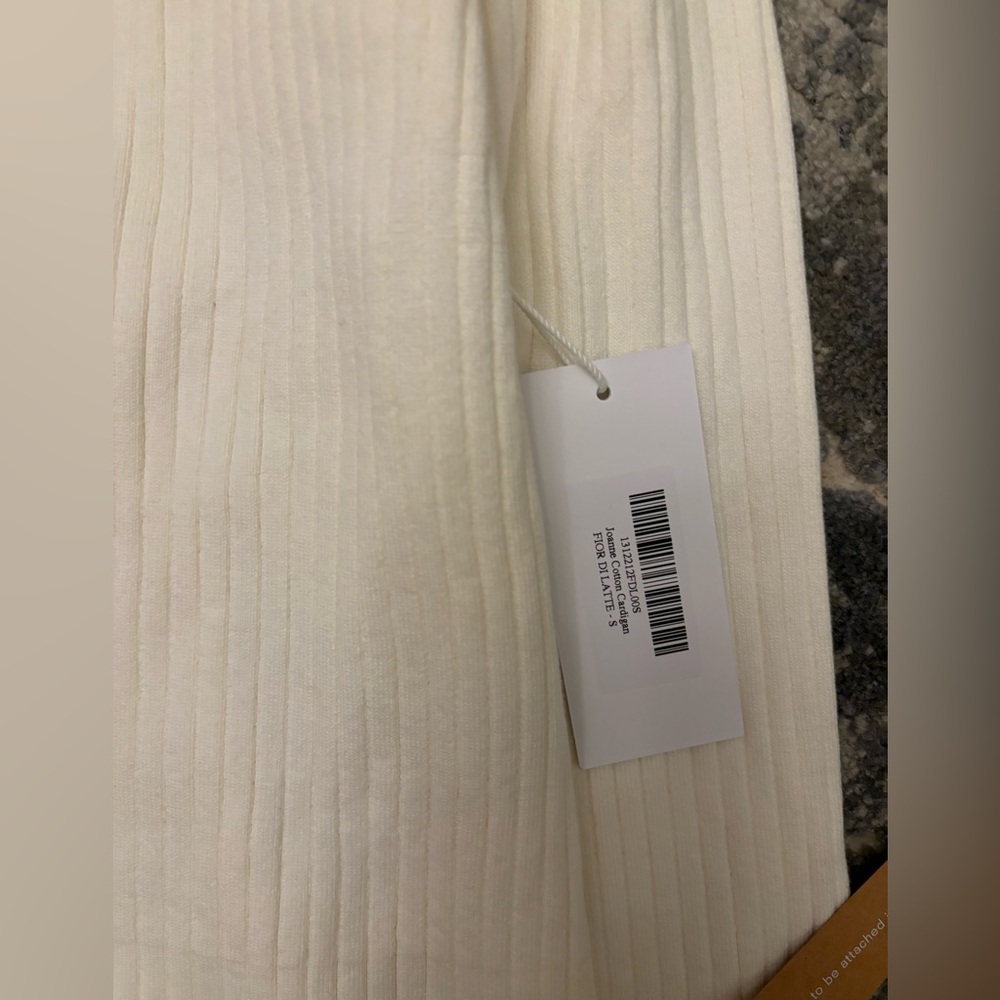 Reformation Joanne Cream Button-Up Cardigan - Picture 2 of 3